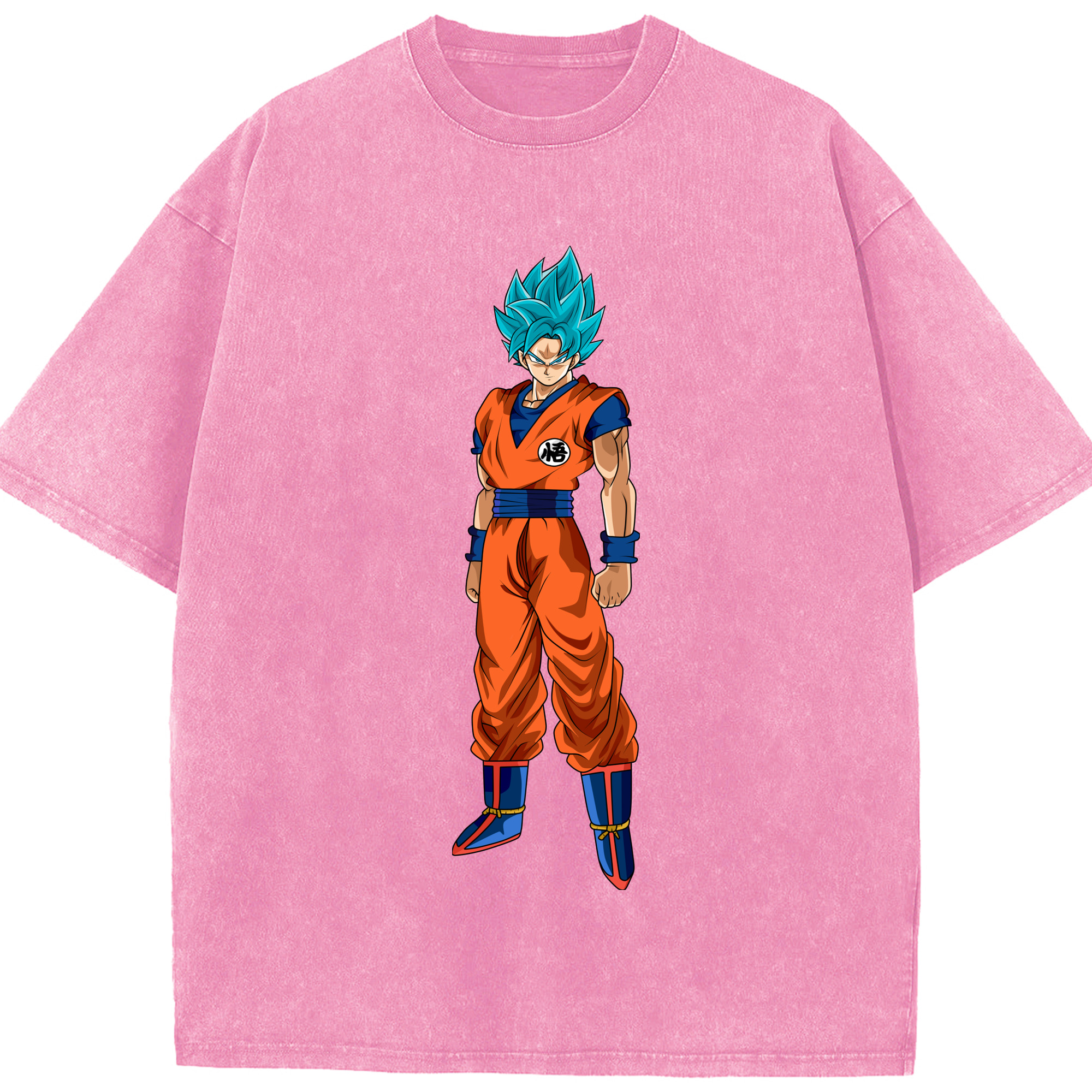 （画像用） ドラゴンボール 孫悟空（そん ごくう）Son Goku カカロット DRAGON BALL Kakarotto 綿100% ヴィンテージ風 半袖Tシャツ（フロントプリント）